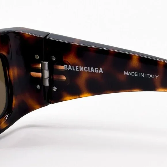 NEW BALENCIAGA SUNGLASSES BB0291S 003 HAVANA UNISEX EYEWEAR - Picture 11 of 12